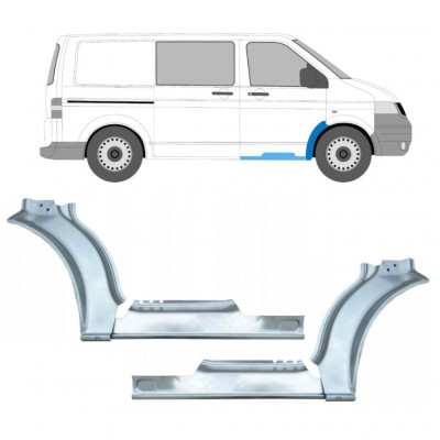 Reparatiepaneel dorpel + voorste spatbord voor Volkswagen Transporter T5 2003-2015 / Set 12638