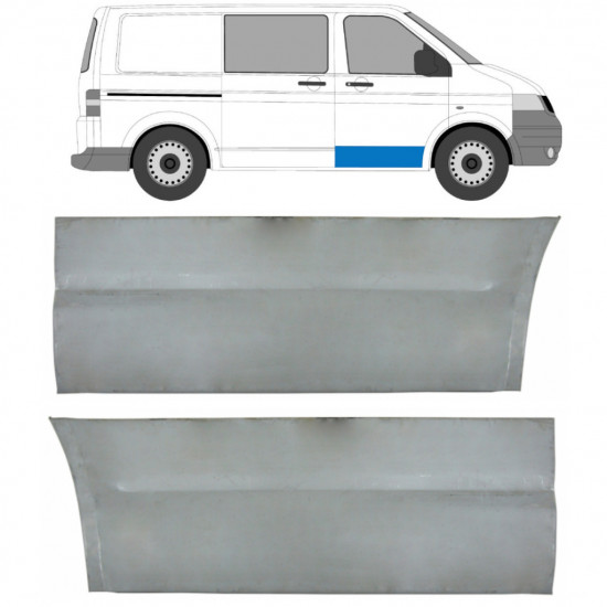 Buiten reparatiepaneel voorste deur voor VW Transporter T5 2003-2015 / Links + Rechts / Set 9601