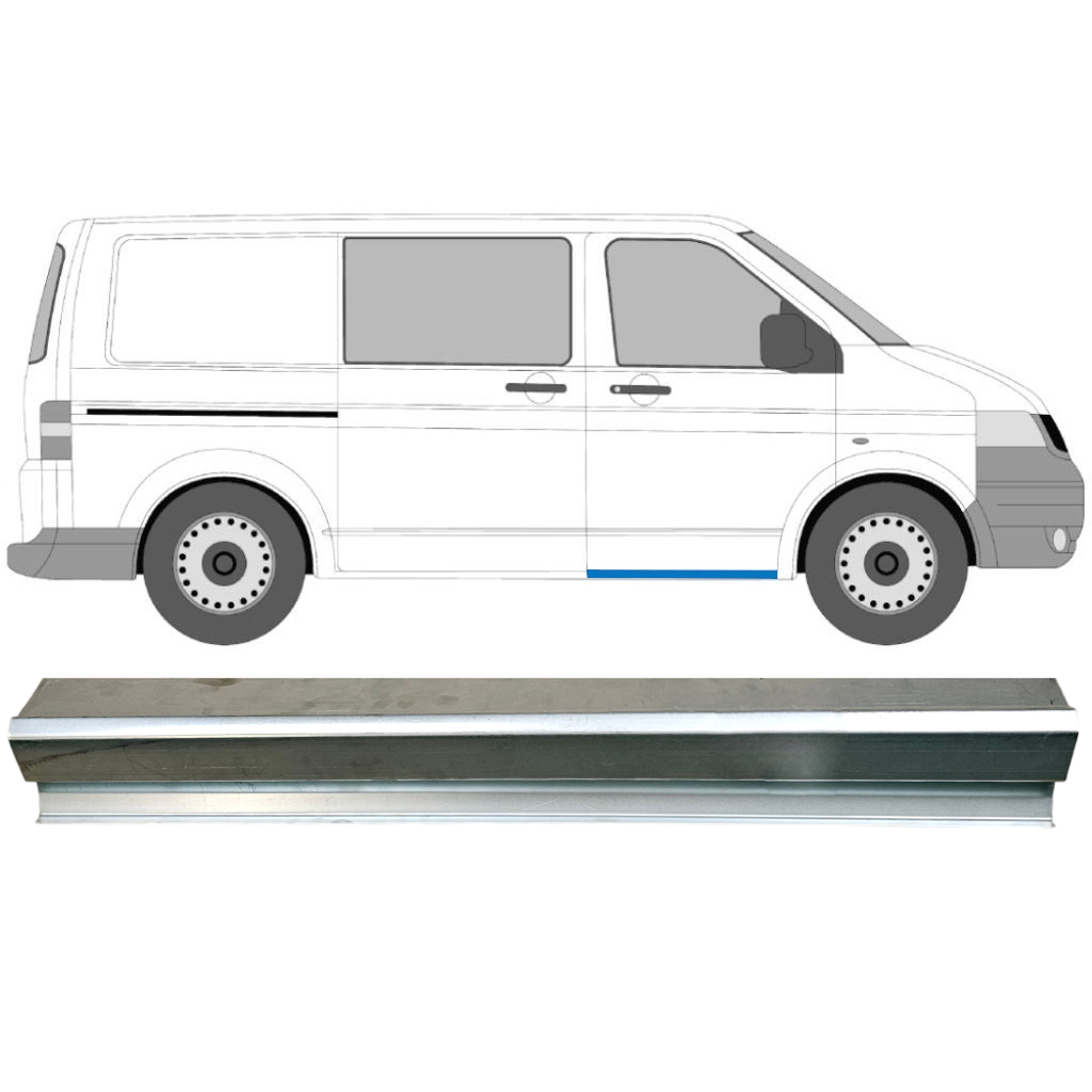 Reparatie Dorpel Voorste Deuren Voor Volkswagen Transporter T5 2003-2015 / Links = Rechts (Symmetrisch) 8929