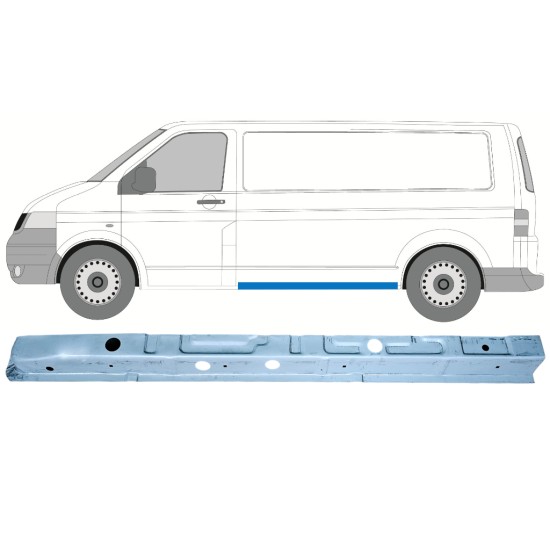 Binnenste reparatie dorpel voor Volkswagen Transporter T5 2003-2015 / Links 16089