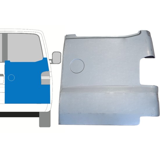 Reparatie plaatwerk achterste deuren voor Volkswagen Transporter T5 2003-2015 / Rechts 15057