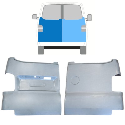 Reparatie plaatwerk achterste deuren voor Volkswagen Transporter T5 2003-2015 / Links + Rechts / Set 15060