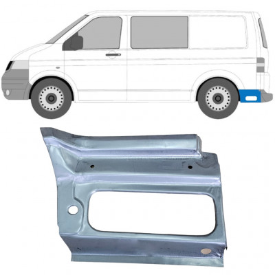 Reparatiepaneel achterspatbord voor Volkswagen Transporter T5 2003-2009 / Links 12028