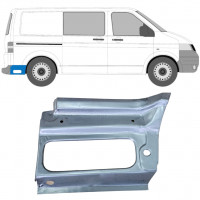 Reparatiepaneel achterspatbord voor Volkswagen Transporter T5 2003-2015 / Rechts 12024