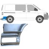 Reparatiepaneel achterste spatbord onderste deel achter wiel