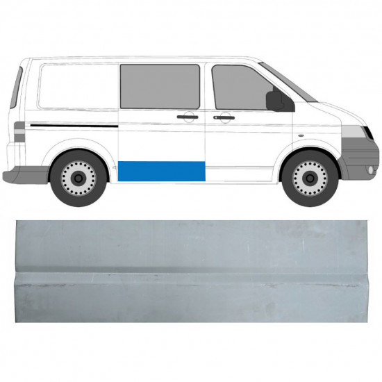 Schuifdeur reparatiepaneel buiten voor VW Transporter T5 2003-2015 / Rechts 7144