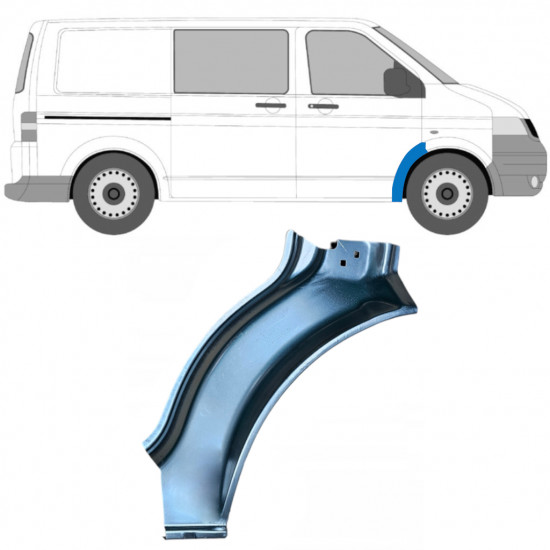 Reparatiepaneel voorspatbord voor Volkswagen Transporter T5 2003-2009 / Rechts 12021