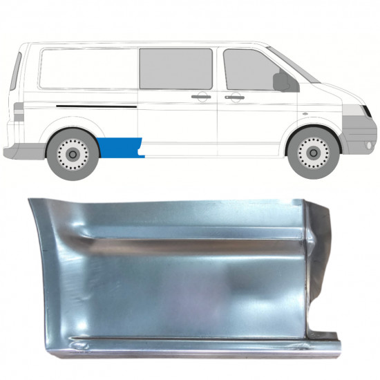 Reparatiepaneel achterspatbord voor VW Transporter T5 2003-2015 / Rechts 11462