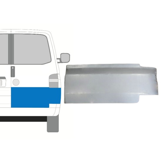 Reparatie plaatwerk achterste deuren voor Volkswagen Transporter T5 2003-2015 / Rechts 15092