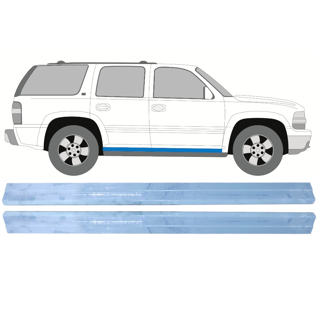 Reparatie Dorpel Voor Chevrolet Tahoe 1999-2006 / Links = Rechts (Symmetrisch) / Set 9744