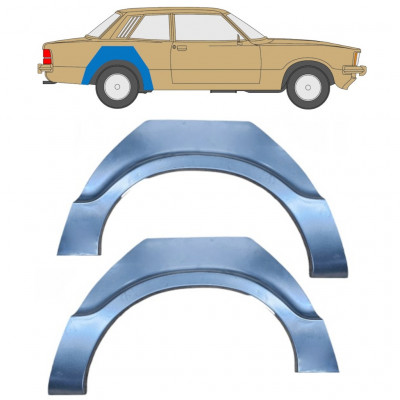 Reparatiepaneel achterspatbord voor Ford Taunus 1976-1982 / Links + Rechts / Set 11060