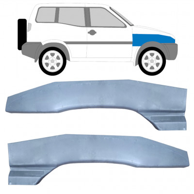 Reparatiepaneel voorspatbord voor Nissan Terrano 1993-1999 / Links + Rechts / Set 9574