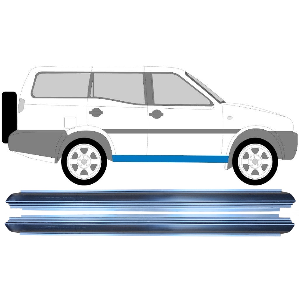 Reparatie Dorpel Voor Nissan Terrano Ii 1993-2005 / Links + Rechts / Set 11364