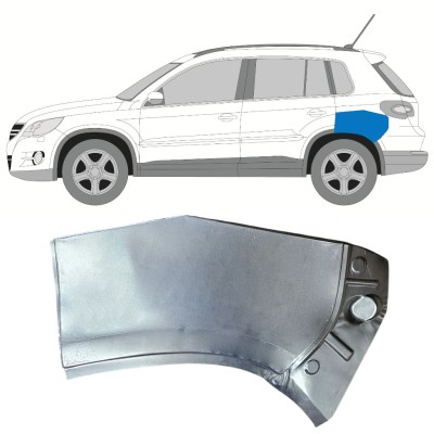 Reparatiepaneel achterste spatbord bovenste deel voor Volkswagen Tiguan 2007-2016 / Links 15786
