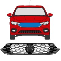 Grill voor Fiat Tipo 2016- 7530