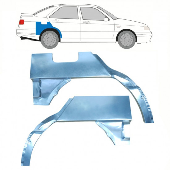 Reparatiepaneel achterspatbord voor Seat Toledo 1991-1999 / Links + Rechts / Set 10804