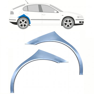 Reparatiepaneel achterspatbord voor Seat Toledo Leon 1999-2006 / Links + Rechts / Set 10454