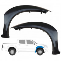 Spatbord sierlijst wielkast voor Toyota Hilux 2005-2015 / Links + Rechts / Set 9476