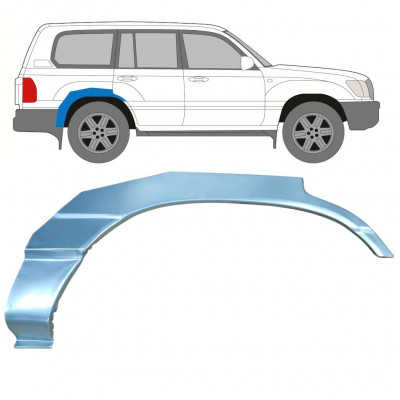 Reparatiepaneel achterspatbord voor Toyota Land Cruiser 1998-2007 / Rechts 8982