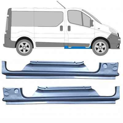 Reparatie dorpel voor Renault Trafic Opel Vivaro 2001-2014 / Links + Rechts / Set 10307