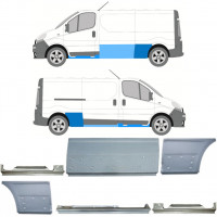 Reparatiepaneel set voor Renault Trafic Opel Vivaro 2001-2014 / LWB /  11109