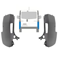 Achterbumper hoek voor Opel Vivaro 2001-2014 / Links + Rechts / Set 15306