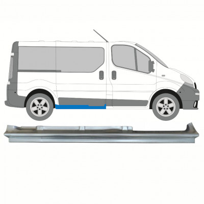 Schuifdeur dorpel reparatiepanel  voor Renault Trafic Opel Vivaro 2001-2014 / Rechts 8576