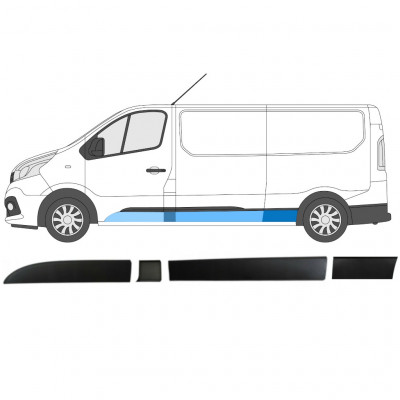 Sierlijsten set voor Renault Trafic Opel Vivaro Talento 2014- / LWB / Links /  8566