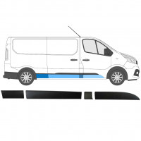 Sierlijsten set voor Renault Trafic Opel Vivaro Talento 2014- / LWB / Rechts /  8565