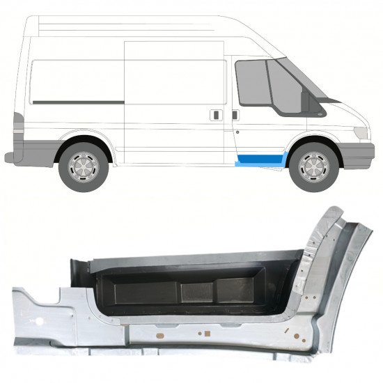 Binnen reparatiepaneel dorpel voor treeplank voor Ford Transit 2000-2013 / Rechts 8256