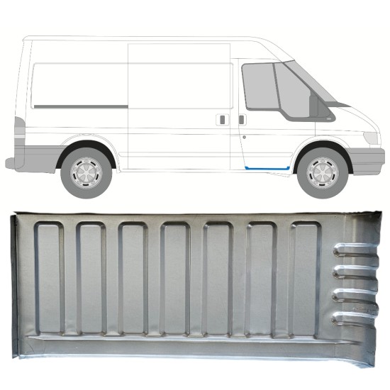 Instapplaat voor Ford Transit 2000-2013 / Rechts 15054