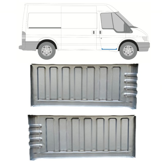 Instapplaat voor Ford Transit 2000-2013 / Links + Rechts / Set 15056