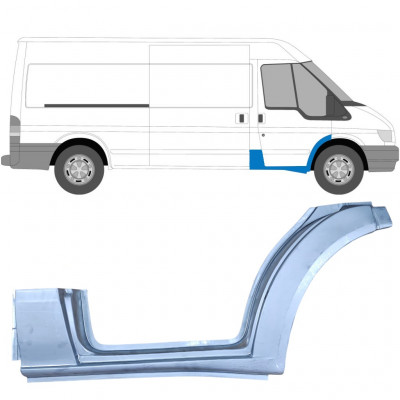 Reparatiepaneel dorpel + voor wielkast voor Ford Transit 2000-2013 / Rechts 9076