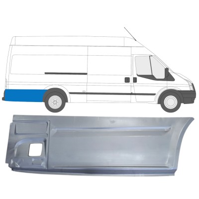 Reparatiepaneel achterspatbord voor Ford Transit 2000-2013 / Rechts 14615