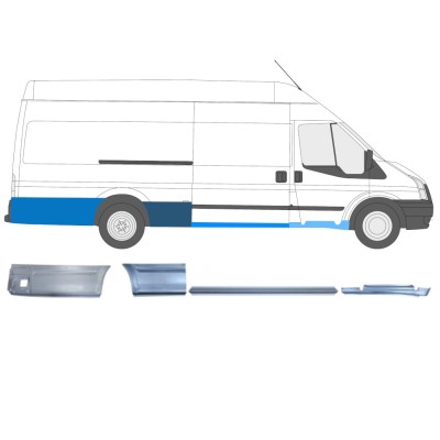Reparatiepaneel set voor Ford Transit 2000-2013 / Rechts / 14683