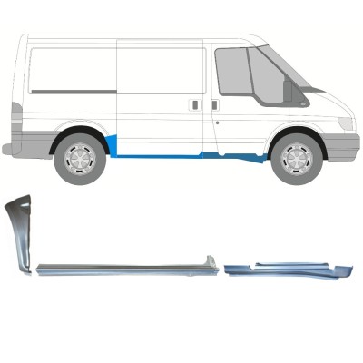 Reparatiepaneel set voor Ford Transit 2000-2013 / Rechts / 15019