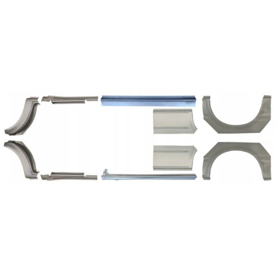 Reparatiepaneel dorpel + achterspatbord voor Ford Transit 2000-2013 / Set 12678