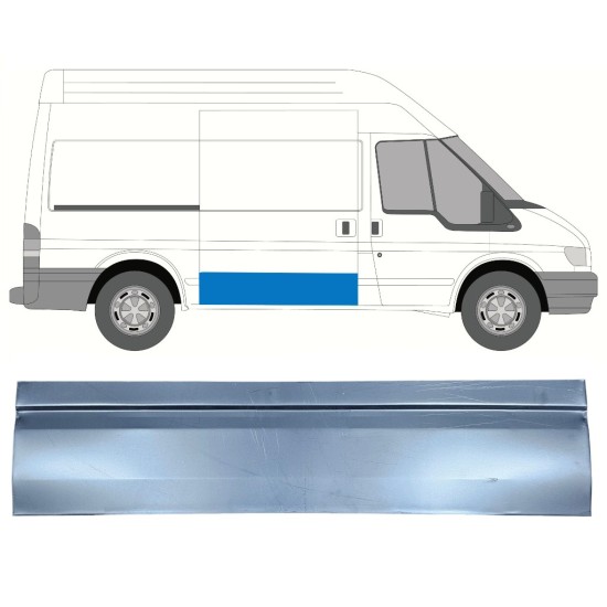 Schuifdeur reparatiepaneel buiten voor Ford Transit 2000-2013 / Rechts 15130