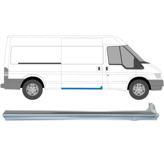 Schuifdeur dorpel reparatiepanel voor Ford Transit 2000-2013 / Rechts 15078