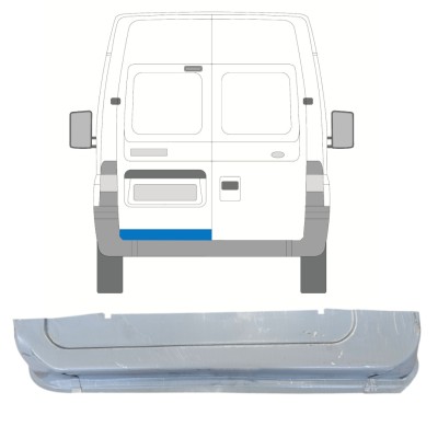 Reparatie plaatwerk achterste deuren  voor Ford Transit 2000-2013 / Links 14655
