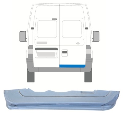 Reparatie plaatwerk achterste deuren  voor Ford Transit 2000-2013 / Rechts 14654