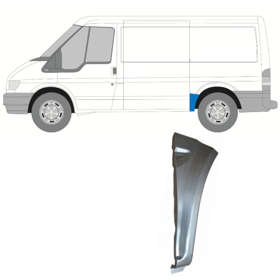 Reparatiepaneel achterspatbord voor Ford Transit 2000-2013 / Links 14999