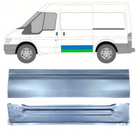 Binnen + buiten reparatiepaneel schuifdeur voor Ford Transit 2000-2013  / SWB / Links / Set 12666