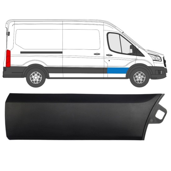 Voordeur sierlijst voor Ford Transit 2014- / Rechts 14659