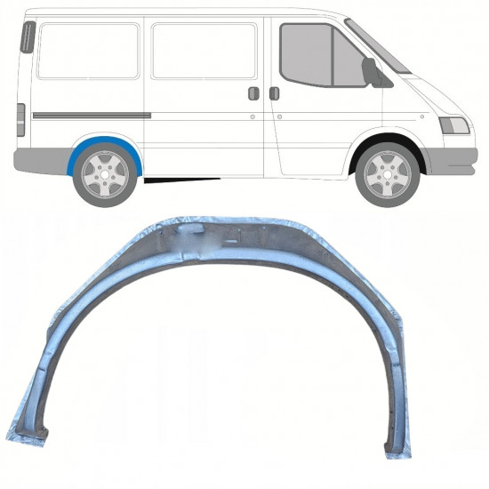 Binnenste reparatiepaneel achter wielkast voor Ford Transit 1991-2000 / Rechts 9074