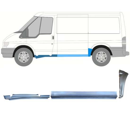 Reparatiepaneel set voor Ford Transit 2000-2013 / Links / 15020