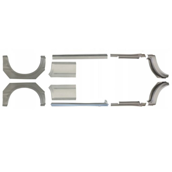 Reparatiepaneel dorpel + achterspatbord voor Ford Transit 2000-2013 / Links + Rechts / Set 10640