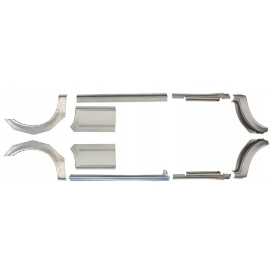 Reparatiepaneel dorpel + achterspatbord voor Ford Transit 2000-2013 / Links + Rechts / Set 10630