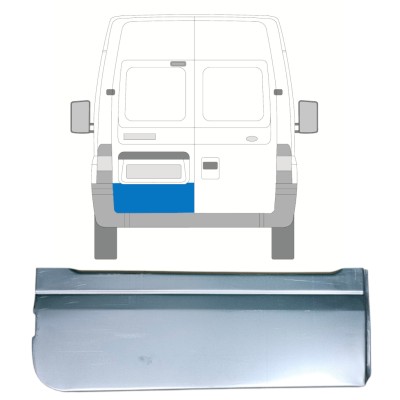 Reparatie plaatwerk achterste deuren  voor Ford Transit 2000-2013 / Links 14533