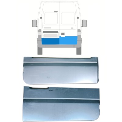 Reparatie plaatwerk achterste deuren  voor Ford Transit 2000-2013 / Links + Rechts / Set 14534